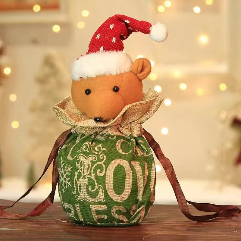 Christmas Gift Bag Apple Bag Christmas Eve Candy Bag Small Gift Tote Bag