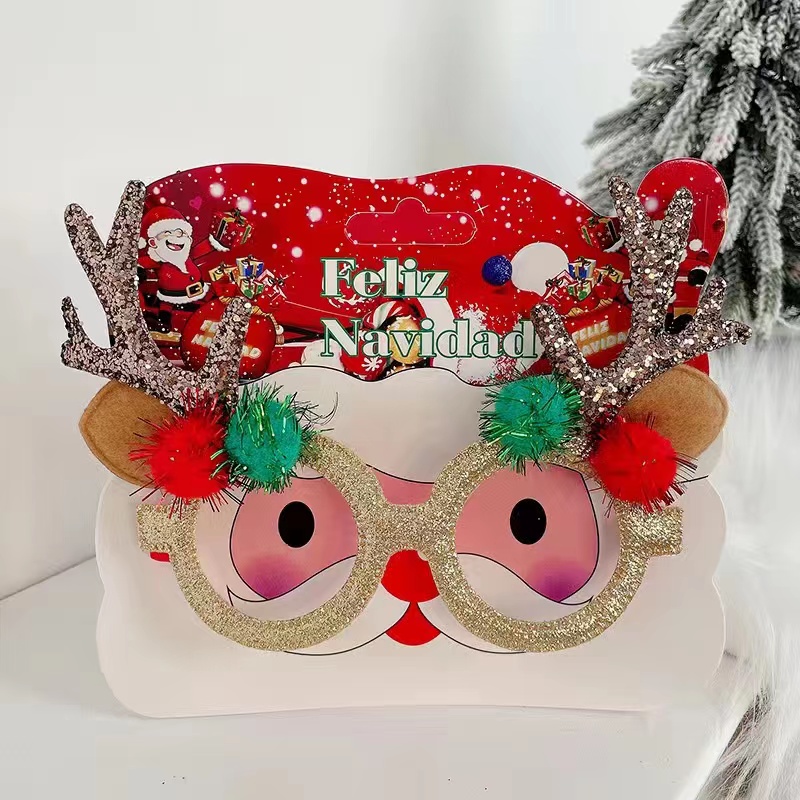 Christmas Creative Children's Glasses Frames Funny Props Party Decorations